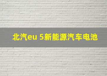 北汽eu 5新能源汽车电池